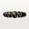 Cartier Libre Tressage-armbånd, obsidian, diamanter Cartier Libre Tressage-armbånd, obsidian, diamanter