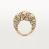 Cartier Libre Tressage-ring, diamanter Cartier Libre Tressage-ring, diamanter