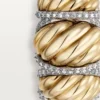 Cartier Libre Tressage-ring, diamanter Cartier Libre Tressage-ring, diamanter