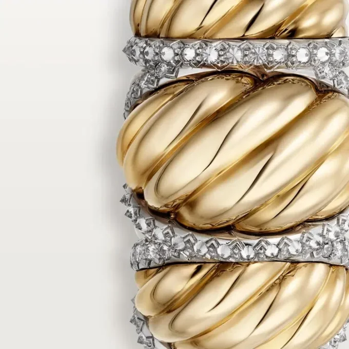 Cartier Libre Tressage-ring, diamanter Cartier Libre Tressage-ring, diamanter