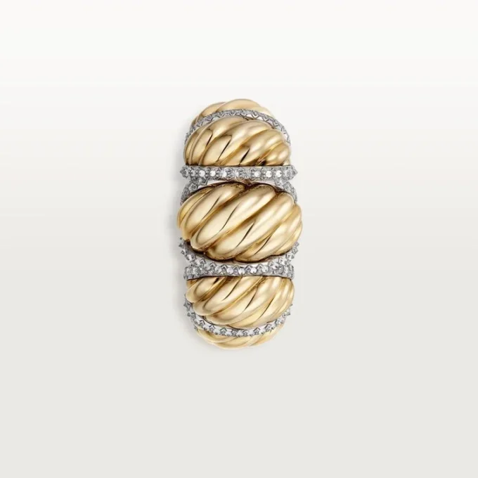Cartier Libre Tressage-ring, diamanter Cartier Libre Tressage-ring, diamanter