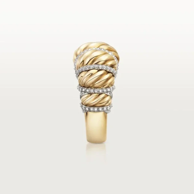 Cartier Libre Tressage-ring, diamanter Cartier Libre Tressage-ring, diamanter