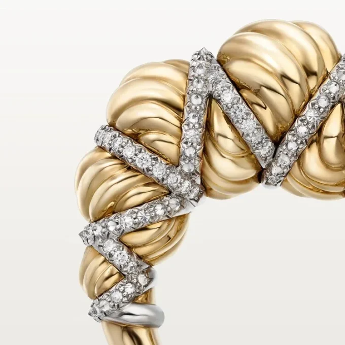 Cartier Libre Tressage-ring, diamanter Cartier Libre Tressage-ring, diamanter