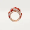 Cartier Libre Tressage-ring, koral Cartier Libre Tressage-ring, koral