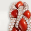 Cartier Libre Tressage-ring, koral Cartier Libre Tressage-ring, koral