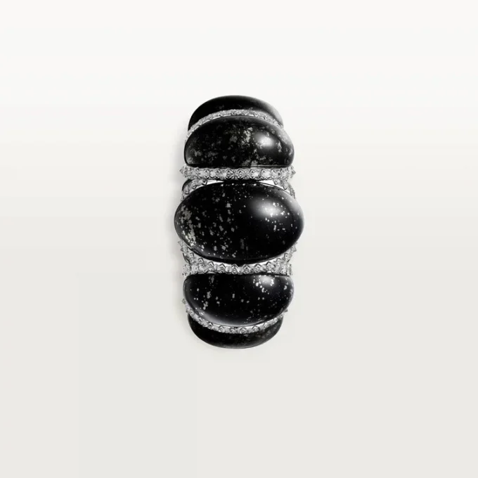Cartier Libre Tressage-ring, Metaquartzite, diamanter Cartier Libre Tressage-ring, Metaquartzite, diamanter