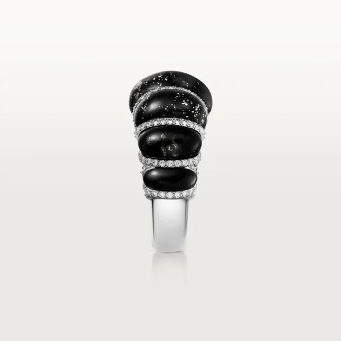 Cartier Libre Tressage-ring, Metaquartzite, diamanter Cartier Libre Tressage-ring, Metaquartzite, diamanter