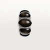 Cartier Libre Tressage-ring, obsidian, diamanter Cartier Libre Tressage-ring, obsidian, diamanter