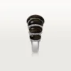 Cartier Libre Tressage-ring, obsidian, diamanter Cartier Libre Tressage-ring, obsidian, diamanter