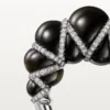 Cartier Libre Tressage-ring, obsidian, diamanter Cartier Libre Tressage-ring, obsidian, diamanter