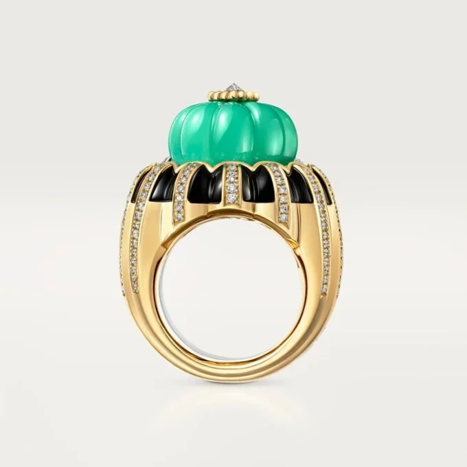 Cartier Libre Tuttitutti-ring, krysopras, diamanter Cartier Libre Tuttitutti-ring, krysopras, diamanter