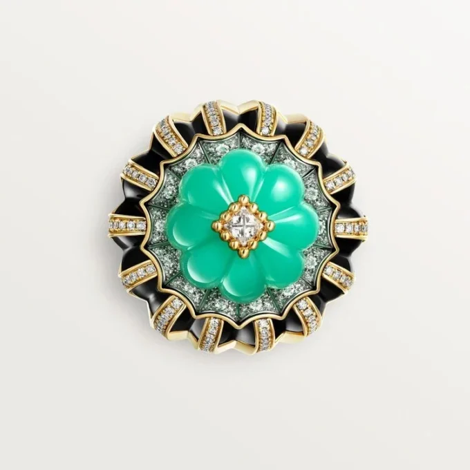 Cartier Libre Tuttitutti-ring, krysopras, diamanter Cartier Libre Tuttitutti-ring, krysopras, diamanter