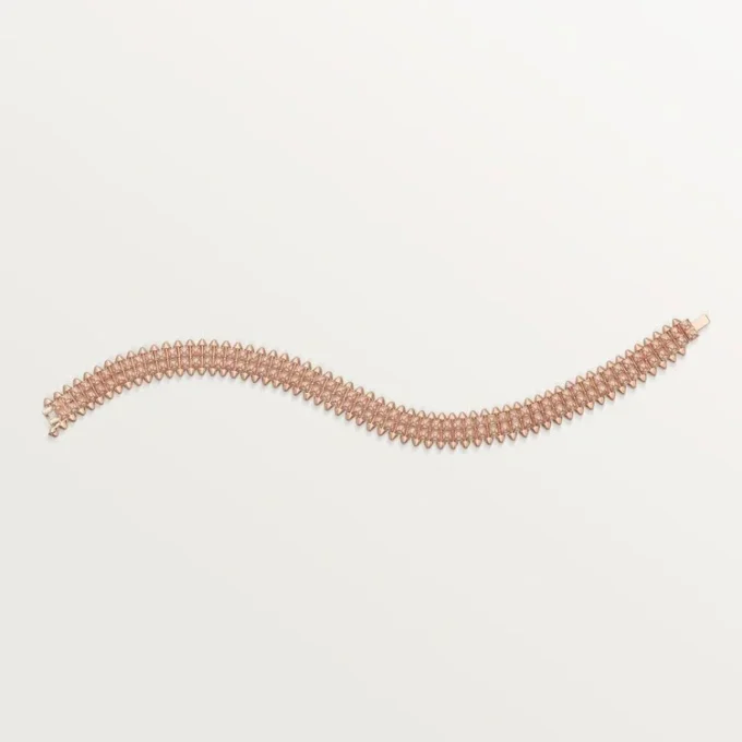Clash De Cartier armbånd, fleksibelt, dobbeltradet, pavé Clash De Cartier armbånd, fleksibelt, dobbeltradet, pavé