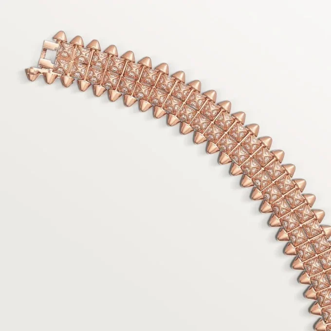 Clash De Cartier armbånd, fleksibelt, dobbeltradet, pavé Clash De Cartier armbånd, fleksibelt, dobbeltradet, pavé