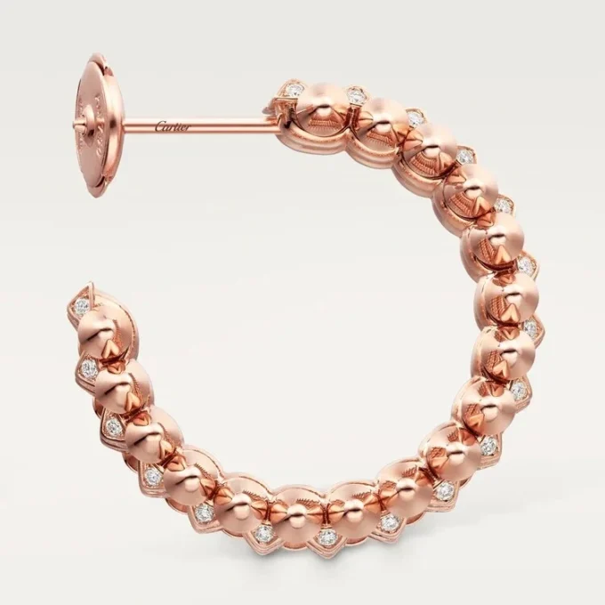 Clash De Cartier hoopøreringe, dobbeltradet, pavé Clash De Cartier hoopøreringe, dobbeltradet, pavé