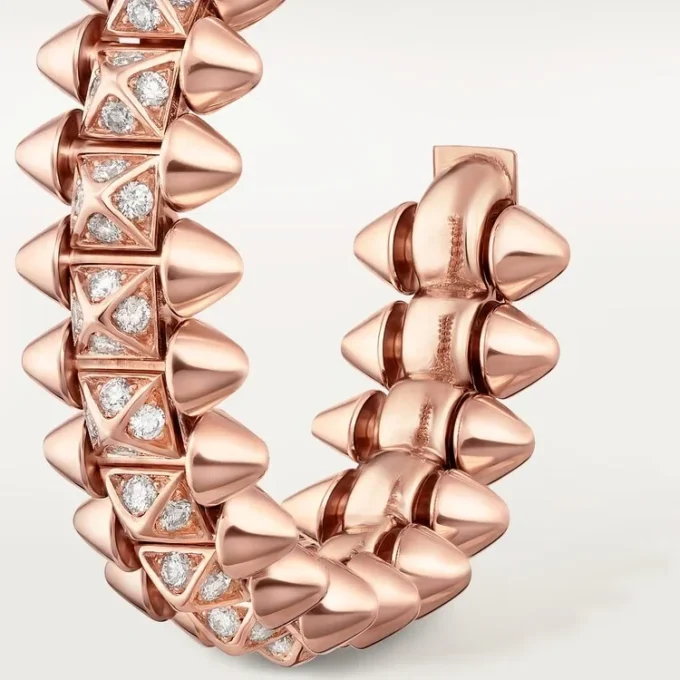 Clash De Cartier hoopøreringe, lille model, pavé Clash De Cartier hoopøreringe, lille model, pavé