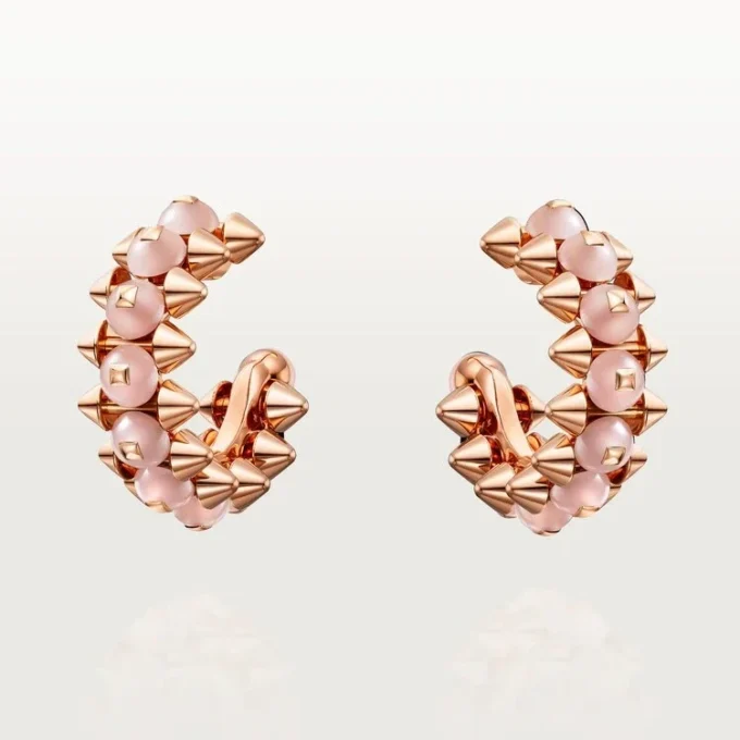 Clash De Cartier øreringe, lyserød chalcedon Clash De Cartier øreringe, lyserød chalcedon