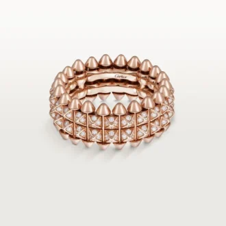 Clash De Cartier-ring, dobbeltradet, pavé