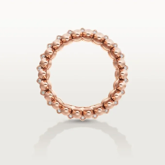 Clash De Cartier-ring, dobbeltradet, pavé Clash De Cartier-ring, dobbeltradet, pavé