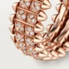 Clash De Cartier-ring, dobbeltradet, pavé Clash De Cartier-ring, dobbeltradet, pavé