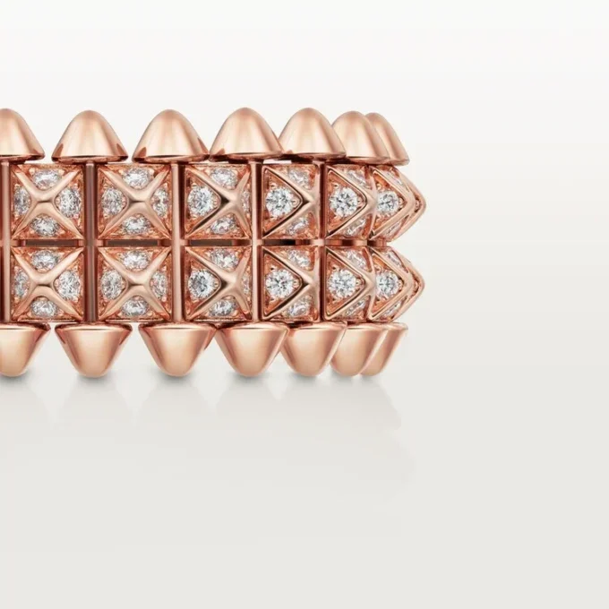 Clash De Cartier-ring, dobbeltradet, pavé Clash De Cartier-ring, dobbeltradet, pavé