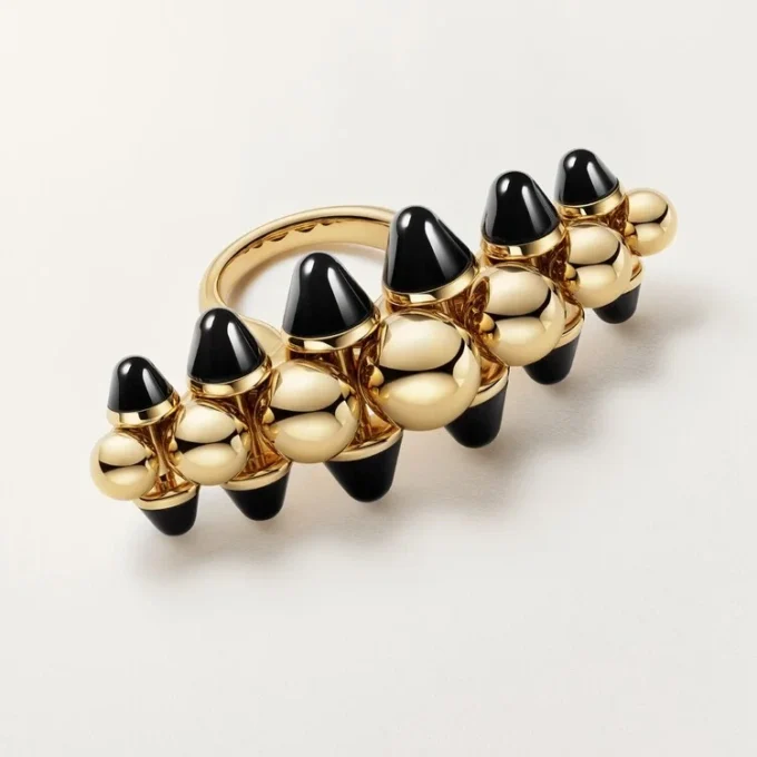 Clash De Cartier-ring, ekstra stor model, onyx Clash De Cartier-ring, ekstra stor model, onyx