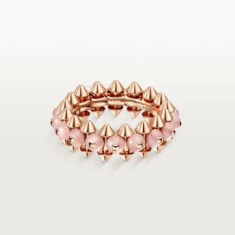 Clash De Cartier-ring, lyserød chalcedon