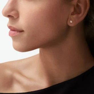 Diamants Legers øreringe, mm – rosa guld, diamanter – Cartier
