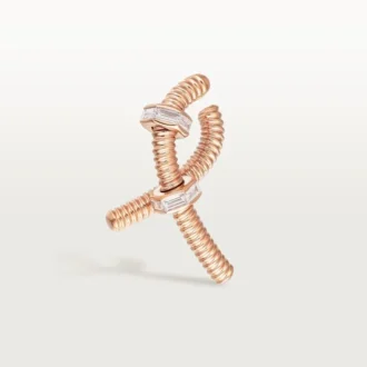 Ecrou De Cartier højre ørering – rosaguld, diamanter – Cartier
