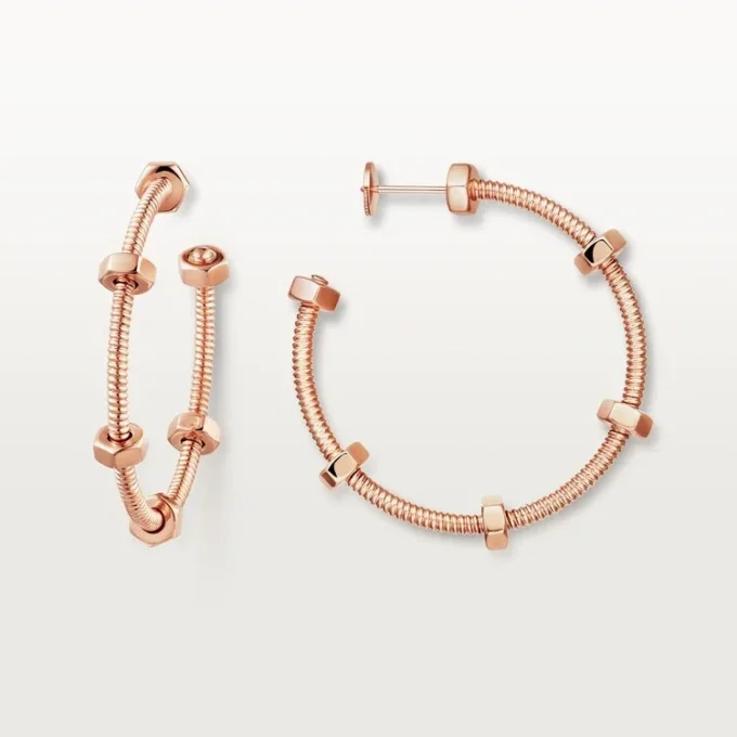 Ecrou De Cartier øreringe – rosa guld – Cartier Ecrou De Cartier øreringe – rosa guld – Cartier