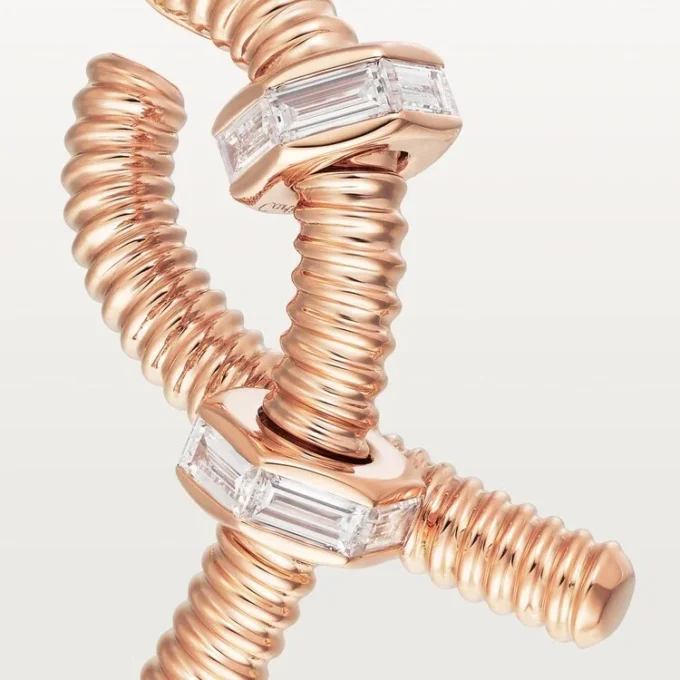 Ecrou De Cartier venstre ørering – rosaguld, diamanter – Cartier Ecrou De Cartier venstre ørering – rosaguld, diamanter – Cartier