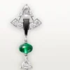 En Equilibre øreringe, smaragd, pavé En Equilibre øreringe, smaragd, pavé