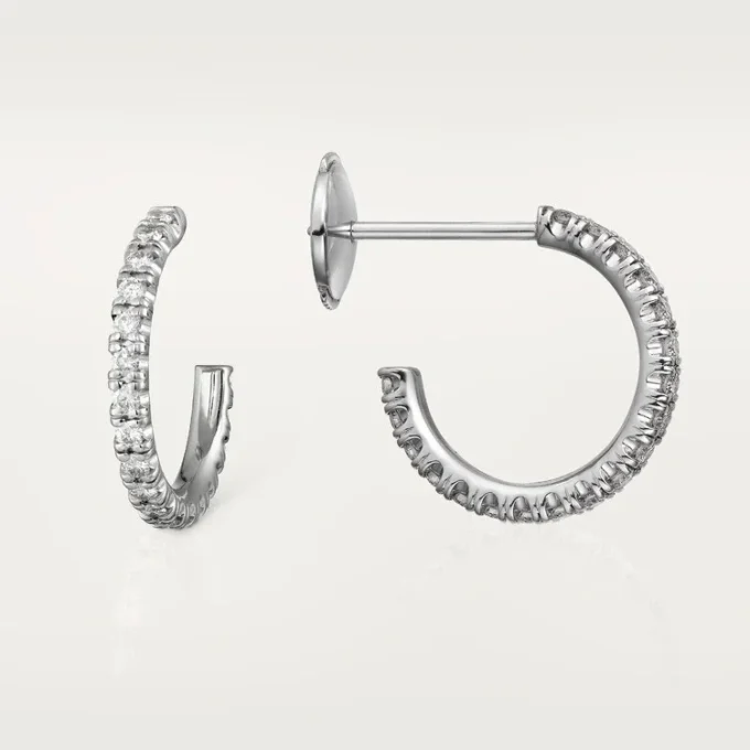Etincelle De Cartier øreringe, lille model – hvidguld, diamanter – Cartier Etincelle De Cartier øreringe, lille model – hvidguld, diamanter – Cartier