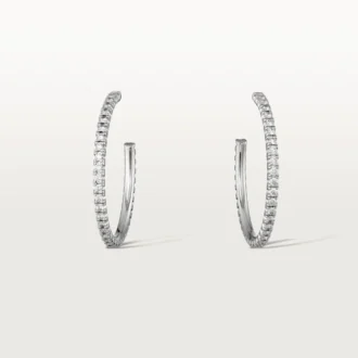 Etincelle De Cartier øreringe, mellemstor model – hvidguld, diamanter – Cartier