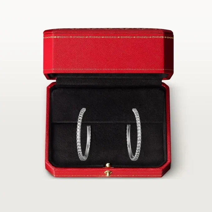 Etincelle De Cartier øreringe, mellemstor model – hvidguld, diamanter – Cartier Etincelle De Cartier øreringe, mellemstor model – hvidguld, diamanter – Cartier