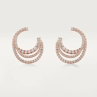Etincelle De Cartier øreringe – Rosaguld, diamanter – Cartier