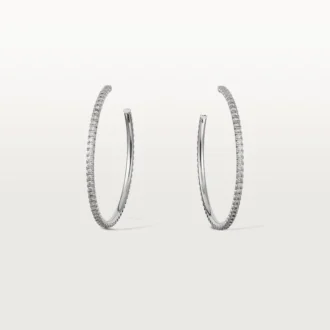Etincelle De Cartier øreringe, stor model – hvidguld, diamanter – Cartier