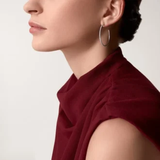 Etincelle De Cartier øreringe, stor model – hvidguld, diamanter – Cartier