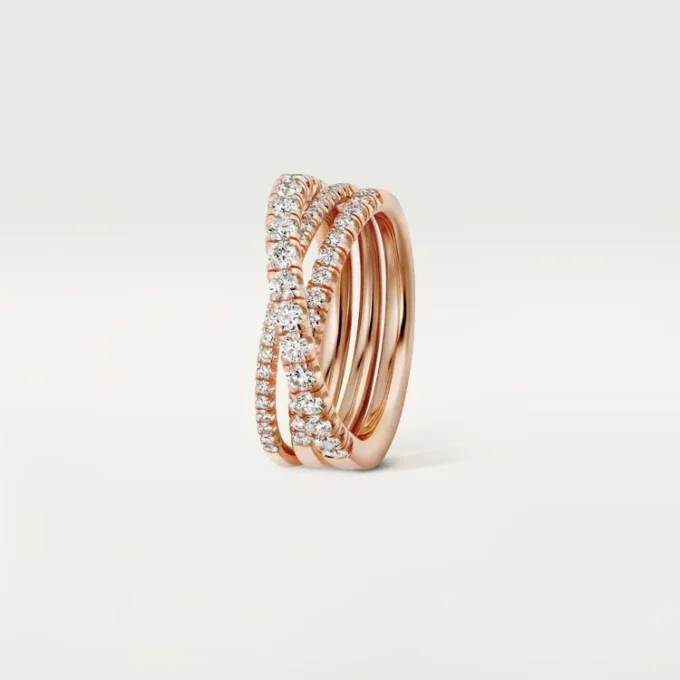 Etincelle De Cartier-ring – rosa guld, diamanter – Cartier Etincelle De Cartier-ring – rosa guld, diamanter – Cartier