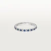 Etincelle De Cartier vielsesring – platin, safirer, diamanter – Cartier
