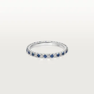 Etincelle De Cartier vielsesring – platin, safirer, diamanter – Cartier Etincelle De Cartier vielsesring – platin, safirer, diamanter – Cartier