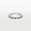 Etincelle De Cartier vielsesring – platin, safirer, diamanter – Cartier