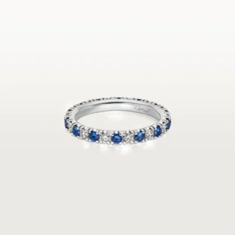Etincelle De Cartier vielsesring – platin, safirer, diamanter – Cartier Etincelle De Cartier vielsesring – platin, safirer, diamanter – Cartier