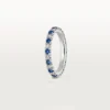 Etincelle De Cartier vielsesring – platin, safirer, diamanter – Cartier