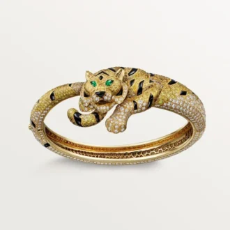 Faune Et Flore De Cartier armbånd, gule, orange og brune diamanter, pavé