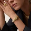 Faune Et Flore De Cartier armbånd, gule, orange og brune diamanter, pavé Faune Et Flore De Cartier armbånd, gule, orange og brune diamanter, pavé