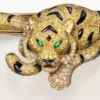 Faune Et Flore De Cartier armbånd, gule, orange og brune diamanter, pavé Faune Et Flore De Cartier armbånd, gule, orange og brune diamanter, pavé