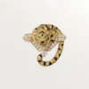 Faune Et Flore De Cartier-broche, gule, orange og brune diamanter, pavé Faune Et Flore De Cartier-broche, gule, orange og brune diamanter, pavé