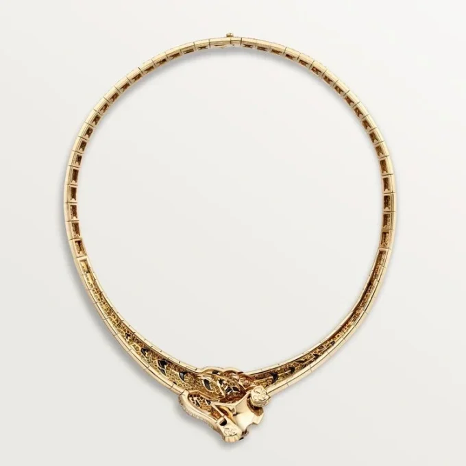 Faune Et Flore De Cartier halskæde, gule, orange og brune diamanter, pavé Faune Et Flore De Cartier halskæde, gule, orange og brune diamanter, pavé
