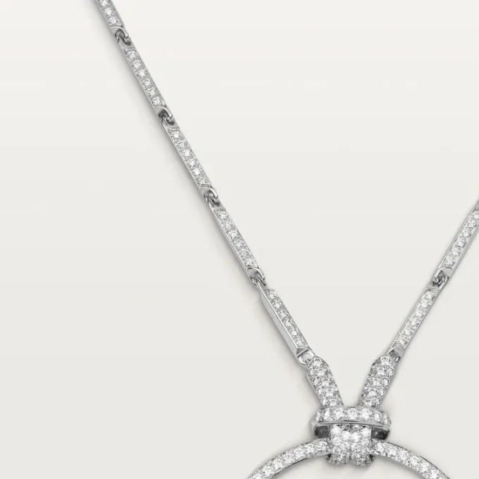 Faune Et Flore De Cartier halskæde, smaragddråber, pavé Faune Et Flore De Cartier halskæde, smaragddråber, pavé